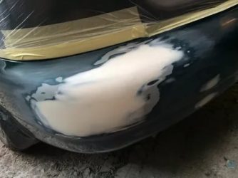 Чем покрасить пластиковый бампер автомобиля?