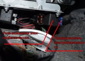 Где стоит реле бензонасоса на приоре?