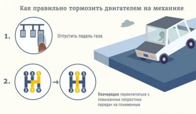 Как нужно тормозить на механике?