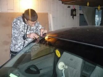 Как затонировать заднее стекло своими руками?