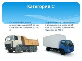 Категория с это какие машины?